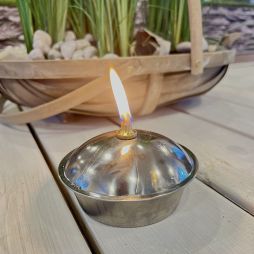 Rustfri stål olielampe til plante/lyssten obs!  2. SORTERING - Olielamper Og Tilbehør