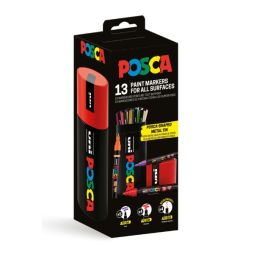 Posca Metal Etui Incl. 13 Stk I 3 Str - Trolde Og 'Sjove Typer'