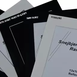 Passepartout I Standardmål m/ 1 hul