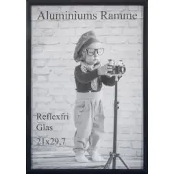 Mat sort alu ramme - Alu Rammer