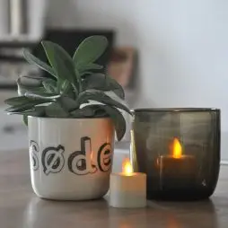 Ego LED fyrfadlys 5x3,7 cm - sæt med 2 stk. - 