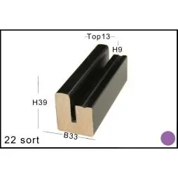 SVÆVERAMME NR.   22 SORT - Ink