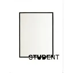 PP120 - Dobbelt passepartout m/ sort "Student" 30x40 - Anette Andersen