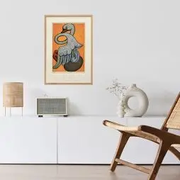 Heerup Litografi - 45x61 "Svanen' (Signeret & Nummeret 131/500) (Sælges På Brugtmoms Ordningen) - Henry Heerup litografi