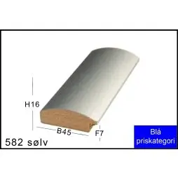 Fotoramme Nr.  582 Revet Sølv Special Størrelse - Spray Maling
