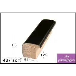 Fotoramme Nr.  437 Mat Sort Special Størrelse - Lys til vandsten