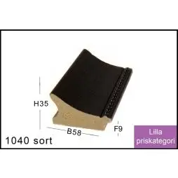 Fotoramme Nr. 1040 Sort Special Størrelse - Vandsten Og Vandfontæner
