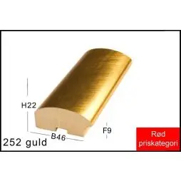 Fotoramme Nr.  252 Guld Special Størrelse - Vinholder/ Flaskeskjuler