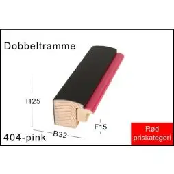 Fotoramme Nr.  404 Pink Trendline Special Størrelse - Lærredstape