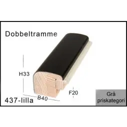 Fotoramme Nr.  437 Hvid Trendline Special Størrelse - Tegning