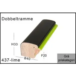 Fotoramme Nr.  437 Lime Trendline Special Størrelse - Pebeo Resin