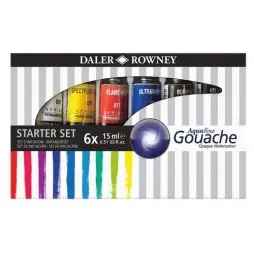 Aquafine Gouache 6X15 mll Set - Aquafine