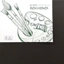 120x150 Sort Bomulds malerlærred - Times Flies