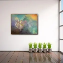 Brit Vilken Jensen - 120x90 Cm (Sælges På Brugtmoms Ordningen) - Originale Malerier