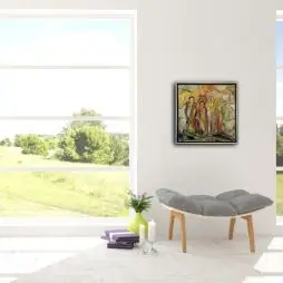 Vagn Frederiksen Vagn 50x50 Cm. (Sælges På Brugtmoms Ordningen) - Papir til akrylmaling