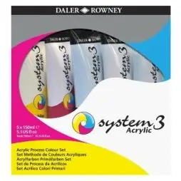 System 3 Jumbo Proces Set 5x150ml ml - Daler Rowney