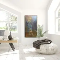 Brit Vilken Jensen - 70x140 Cm (Sælges På Brugtmoms Ordningen) - Originale Malerier