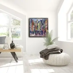 Poul Spanggaard 80x80 (Sælges På Brugtmoms Ordningen) - Akrylmaling
