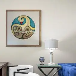 Heerup Litografi - "svanemor" (Signeret & Nummeret 649/999) (Sælges På Brugtmoms Ordningen) - Henry Heerup litografi