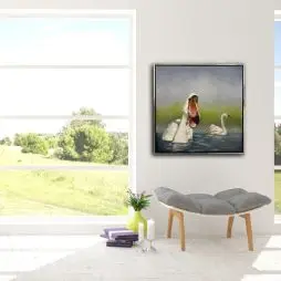 Hanne Fuglsang 80x80 Cm. (Sælges På Brugtmoms Ordningen) - Blindrammer Til Lærreder