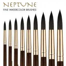 Princeton Neptune Synthetic Short Handle Round - Sten Tusch
