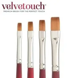 Princeton Velvetouch Synthetic Short Handle Flat - Princeton Velvetouch