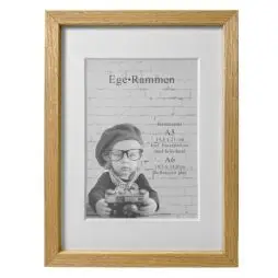 Ege Rammen 15x21 - Incl Passepartout til 105 × 14,8 - Ege Rammen