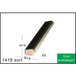Fotoramme Nr. 1419 Sort M/Sølv Special Størrelse - Skifterammer-Plakatrammer (alu)