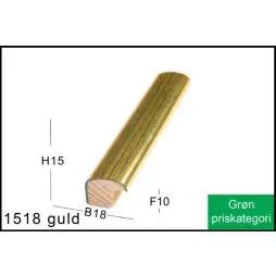 Fotoramme Nr. 1518 Guld Special Størrelse - Porcelæns & Tekstil Maling