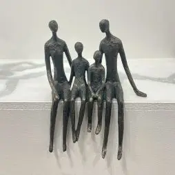 Familie Siddende (4pers) - Brugskunst