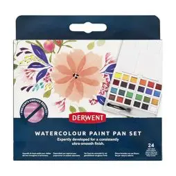 Derwent Watercolour Paint Pan Set - 24 stk - 