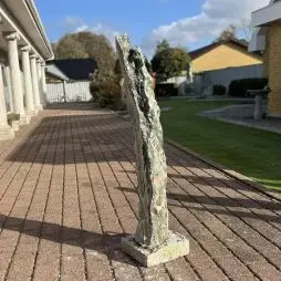 "Polargranit" Unika Søjle 116 Cm Høj - Udendørs