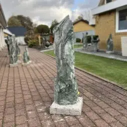 "Polargranit" Unika Søjle 117 Cm Høj - Udendørs