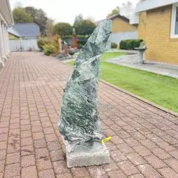 "Polargranit" Unika Søjle 120 Cm Høj - Udendørs