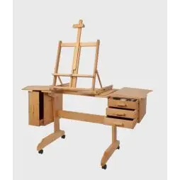 MABEF M/30 Paiting Workstation - Dansk Kvalitets Lærreder - Sort Bomuld
