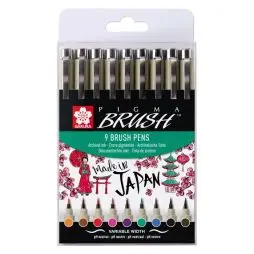 Pigma Brush Set 9 - Tegning