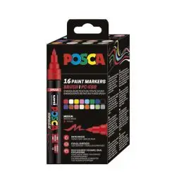 Posca Brush Pc-5br - 16 Pcs Set - Restsalg