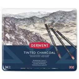 Derwent Tinted Charcoal 24 Ass - Brands