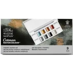 Cotman Watercolour 1/2 Pan Metallic Pock - Nyheder